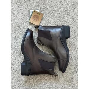 Dublin NWT Altitude Wmn’s 7.5 Leather Front Zip Paddock Boots Black Equestrian